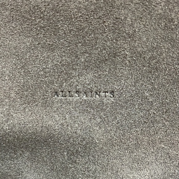 Allsaints suede clutch, shoulder or crossbody bag - Picture 9 of 14